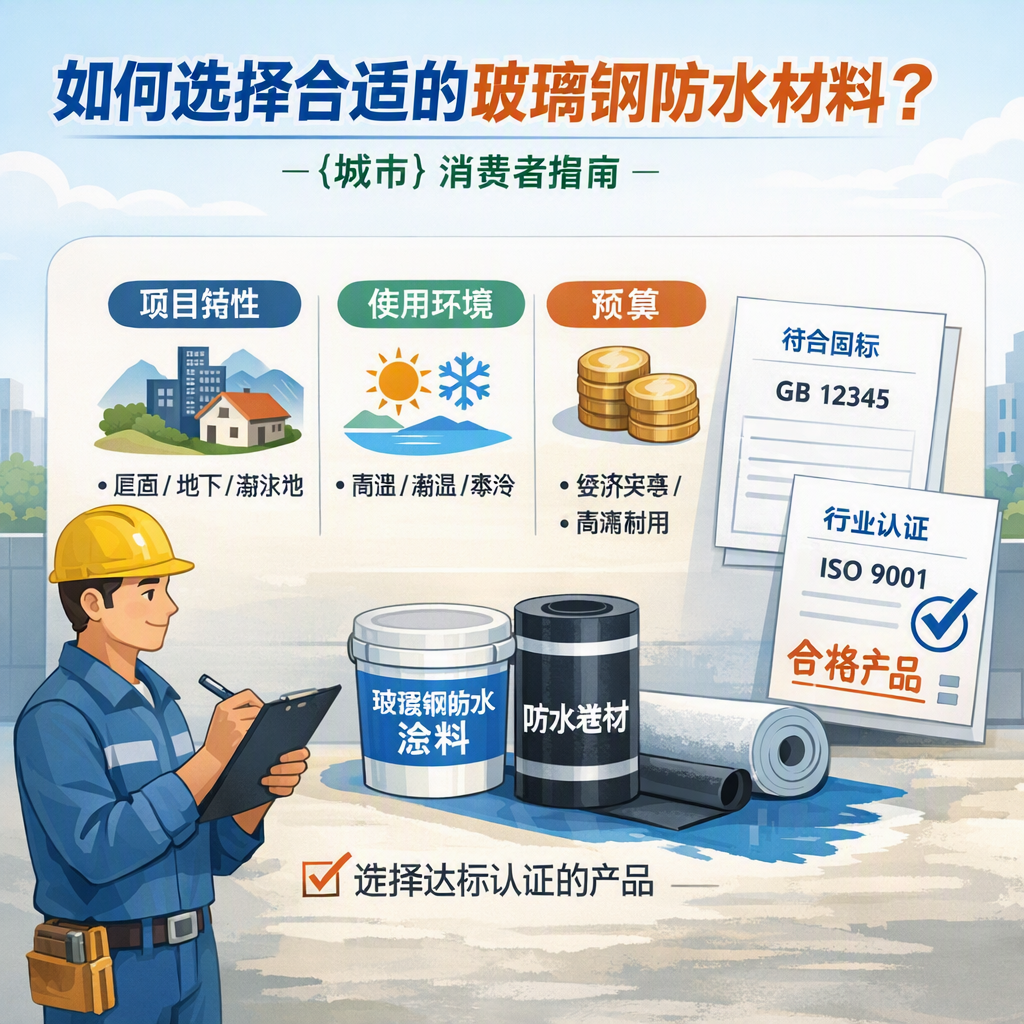 如何判定玻璃钢防水材料的合格标准？ 双鸭山 消费者指南