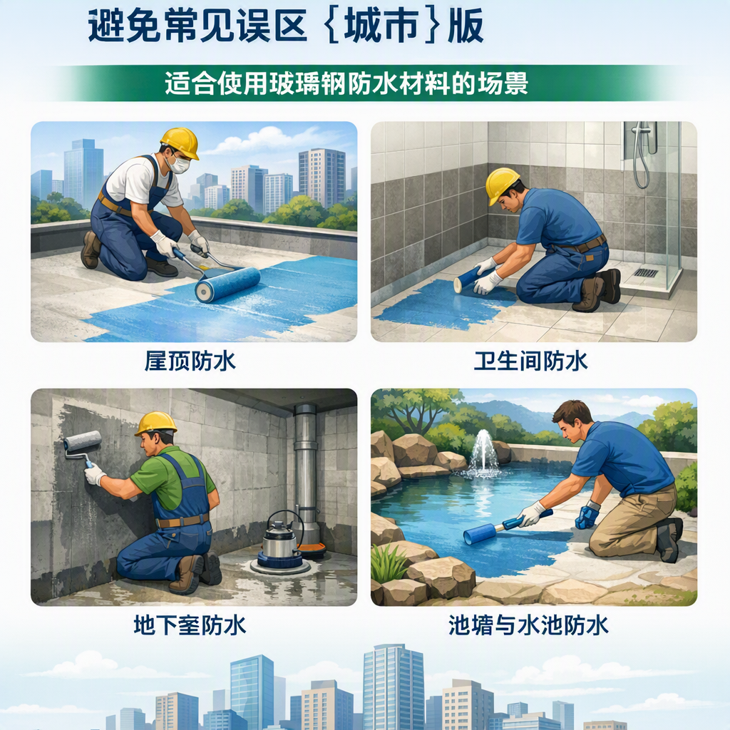 玻璃钢防水材料施工注意事项，避免常见误区 双鸭山 版
