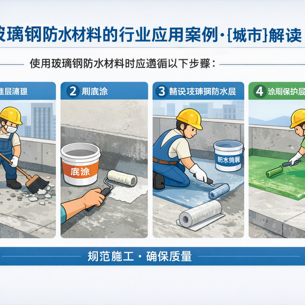 玻璃钢防水材料的行业应用案例，双鸭山解读