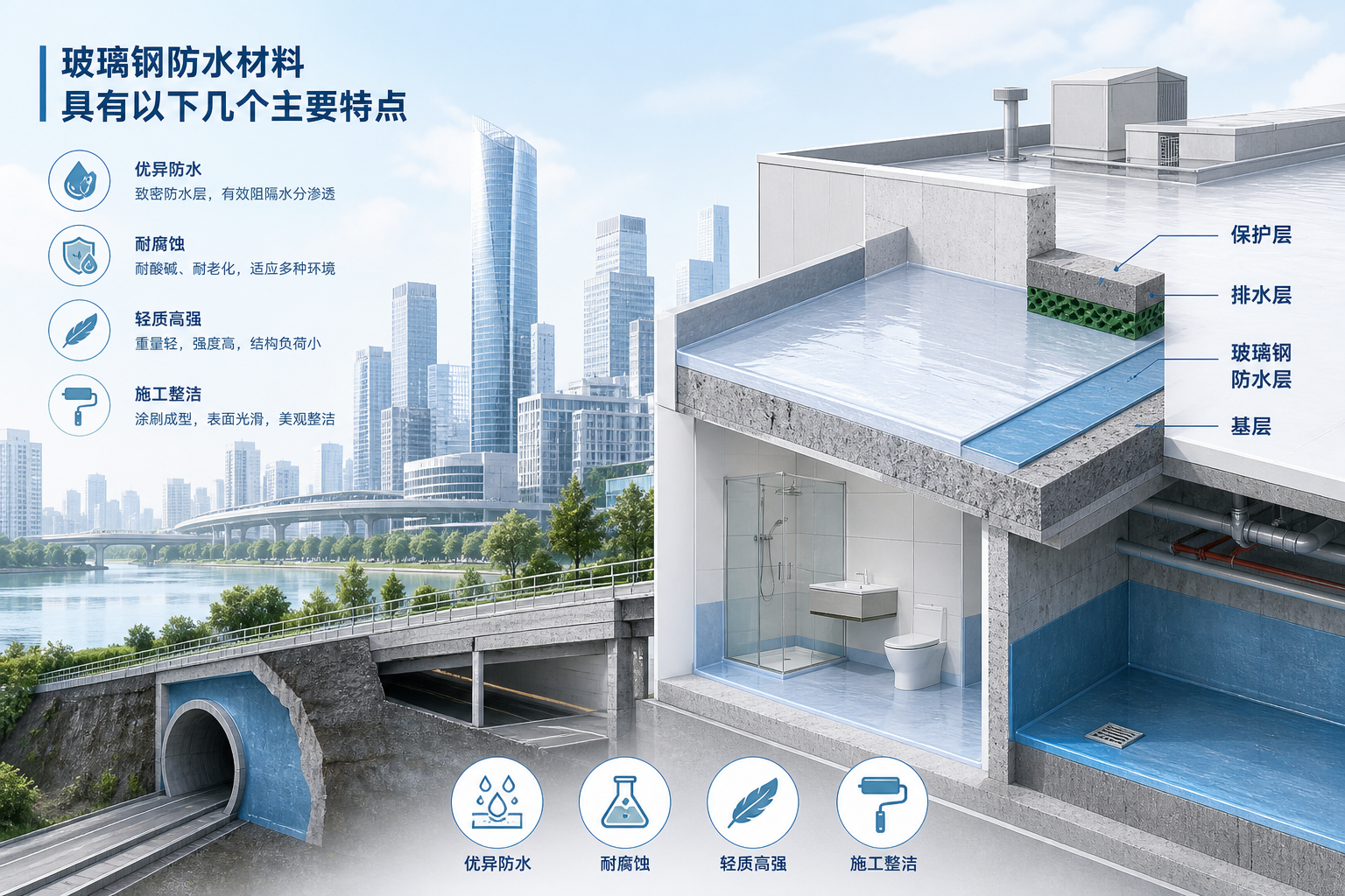2023年玻璃钢防水材料市场趋势分析，关注 双鸭山 发展