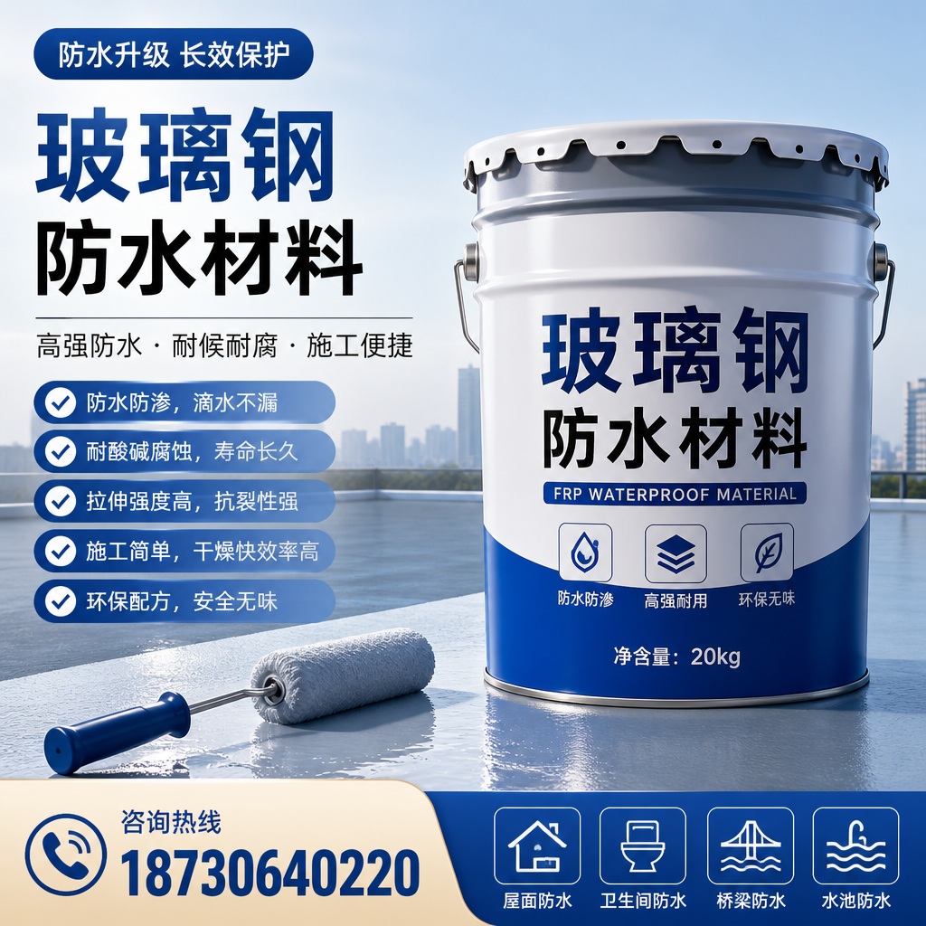 专家解析:玻璃钢防水材料的市场前景分析在 双鸭山