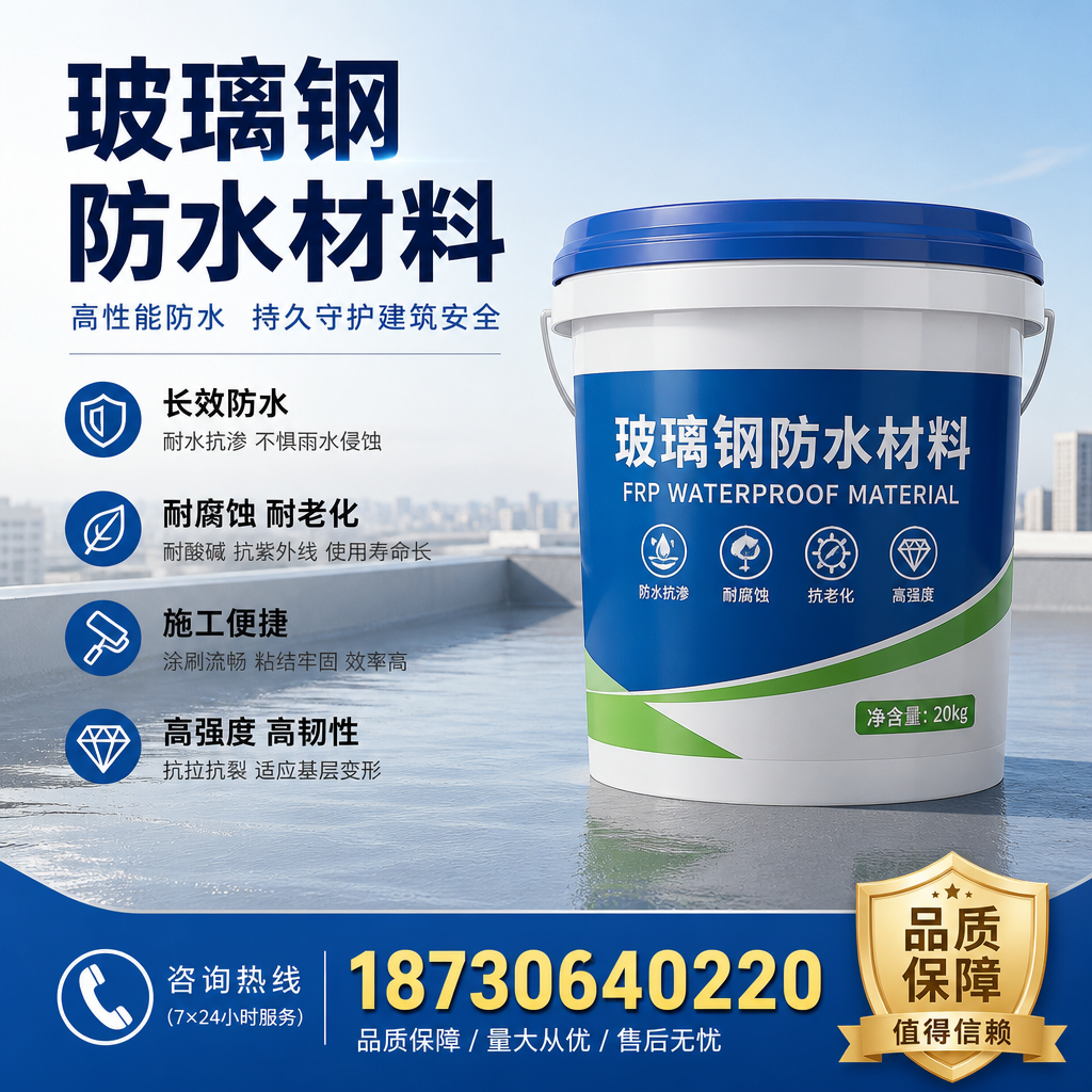专家解析:玻璃钢防水材料的市场前景分析在 双鸭山